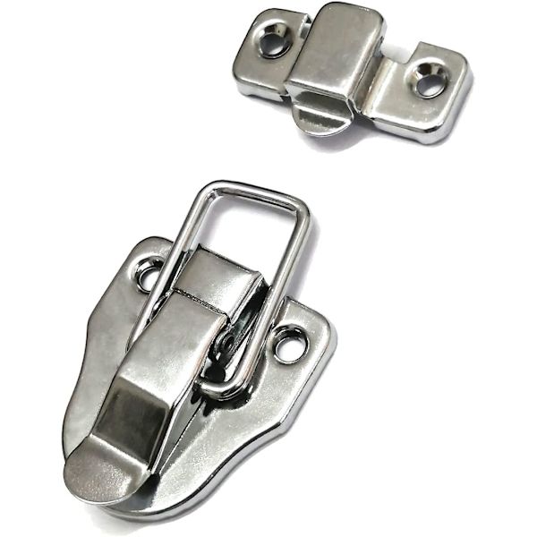 4×6.2×0.46cm Sølvfarvet Kasse Toggle Lås Metal Ande-Næbbet Hasp Lås Fangst til Møbel Hardware Tilbehør Smykker B
