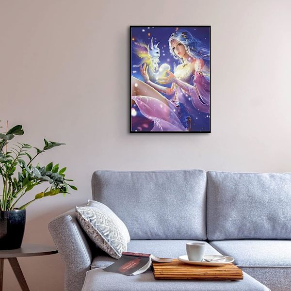 MH-(30x40cm)DIY 5D timanttimaalaussarjat aikuisille Violetti messut