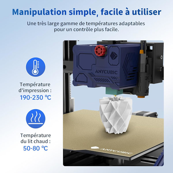 (Vit) PLA-filament för 3D-skrivare Vit, 1 kg 1,75 mm PLA-filament för 3D-utskrift på 3D-skrivare a