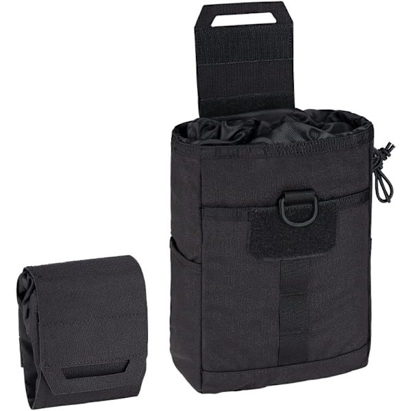 Taktisk Dump Pouch Dragsnöre Påsar för Taktisk Bälte Väst Ryggsäck Fällbar Utility Pouch