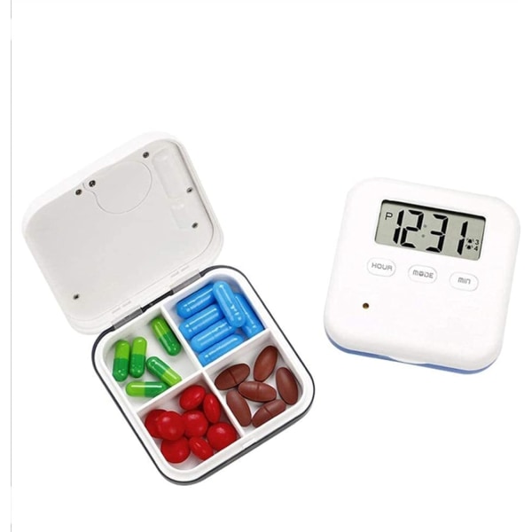 2 Box Electronic Pill Box Smart Sealed Smart Sealing Smel (väri