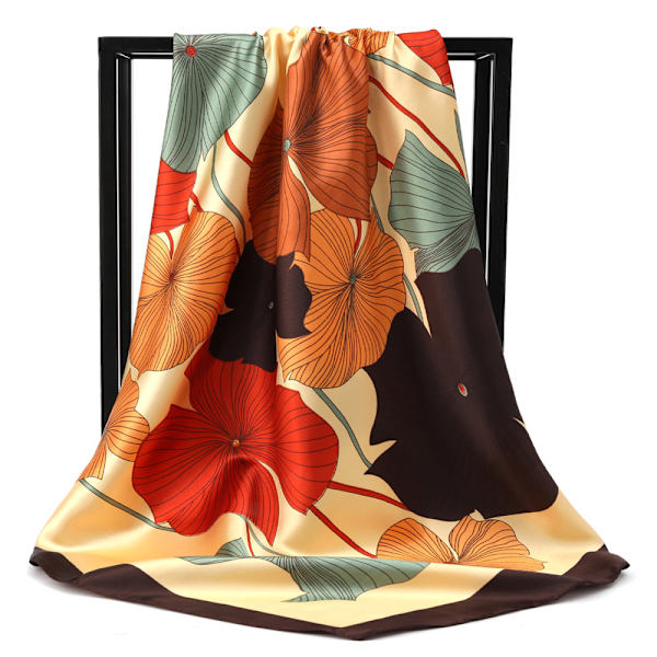 35\" x 35\" Satiininen Huivi - Satiini Päähuivi, Satiini Pääpanta & Satiini Bandana - Kaulahuivit & Päähuivit Naisille