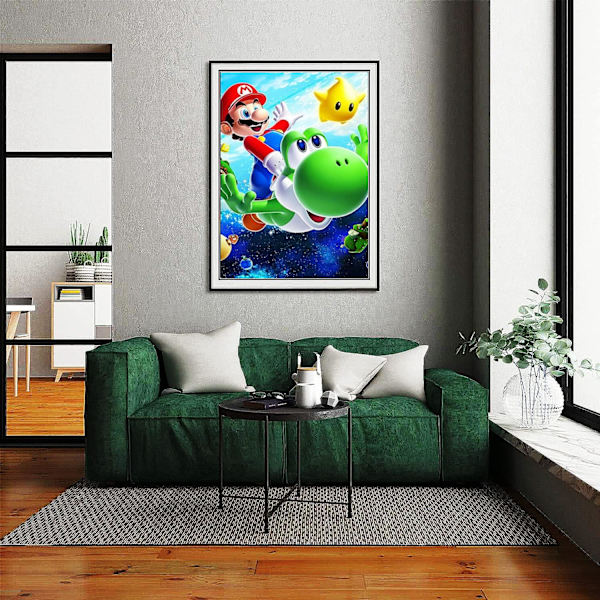 Super Mario 5D Timanttimaalaussetti Aikuisille, DIY Strass Com