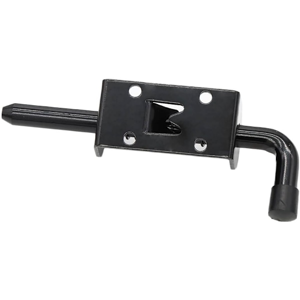 12,8×3,9×1cm 5 tommers fjærbelastet låsebolt, kraftig fjærbelastet låsepinnedør lås, 1/2\" pin skur (2, svart)