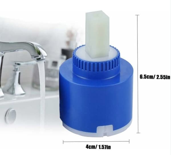 Blå 2-delad 40 mm keramisk blandningsventilpatron