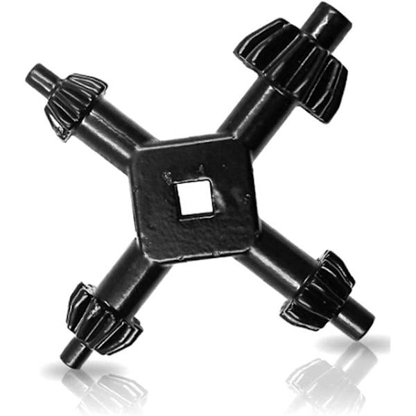 2 KPL Chuck-avain 4 in 1 Mini Monitoiminen Käsikäyttöinen Porakone Chuck-avain Porakoneen Avain Yhdistelmä Porakone Teho Työkalu