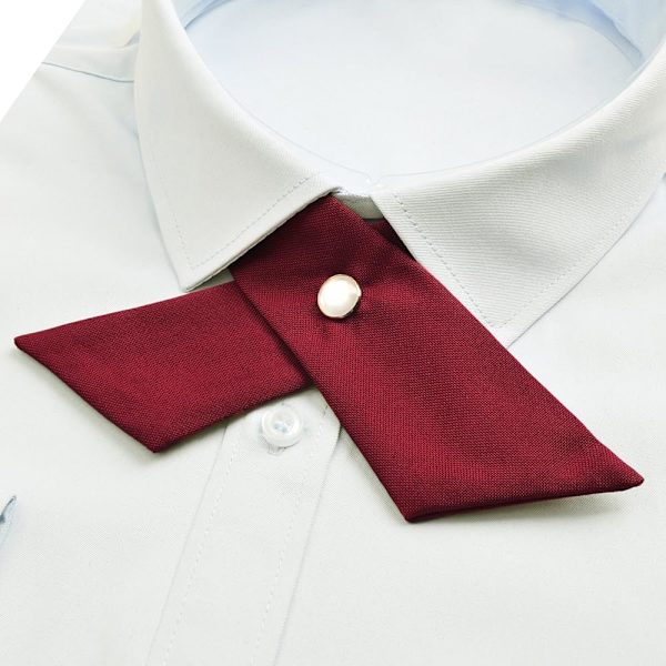 Punainen säädettävä ristikkäinen solmio, esisidottu solmu, kouluuniformu naisille, miehille, tytöille ja pojille