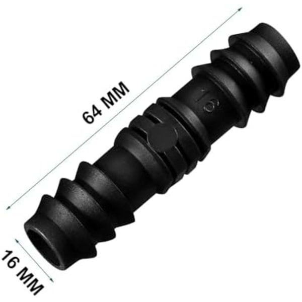 8 stk. 1/2 tommer (16 mm) Havepiggeforbindelser Plastik Dryp Vandingsslange Forbindelser Soaker Slange Forbindelser Slange Endestop