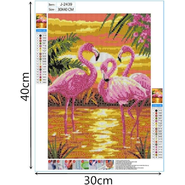 DIY 5D(40)30x40cm Diamantmålningssats för vuxna, Diamantmålning