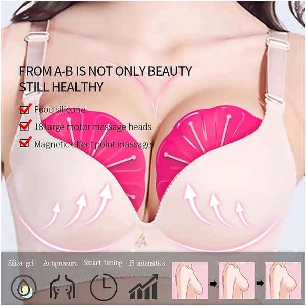 Trådløs brystmassager usynlig bærbart elektrisk bryst