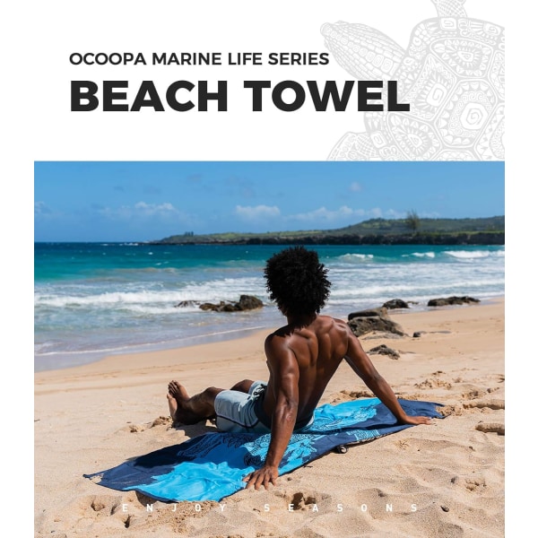 Microfiber Beach Towel for Women Men XL 200x100cm, Quick Drying Large Anti-Sand Microfiber Towel for