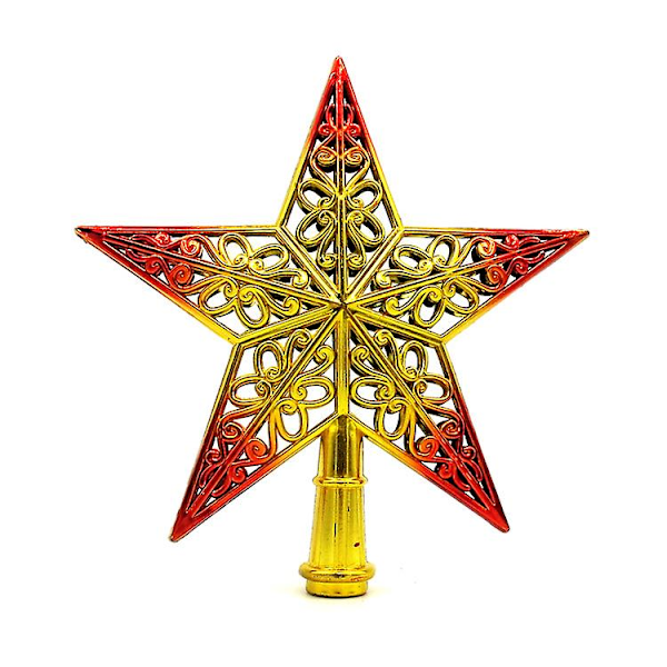 Stjerne Juletre Topper Glitrende Julenisse Topper Hul