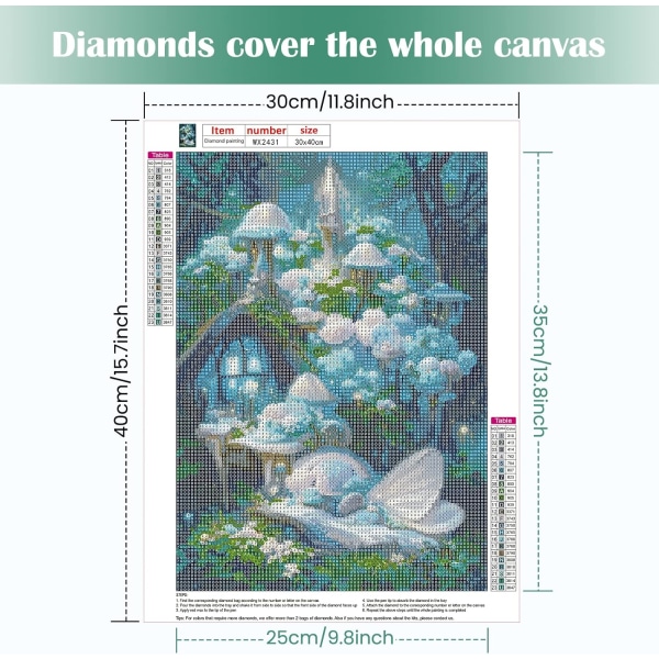 5D diamantmaleri World of Elves 30x40cm 8