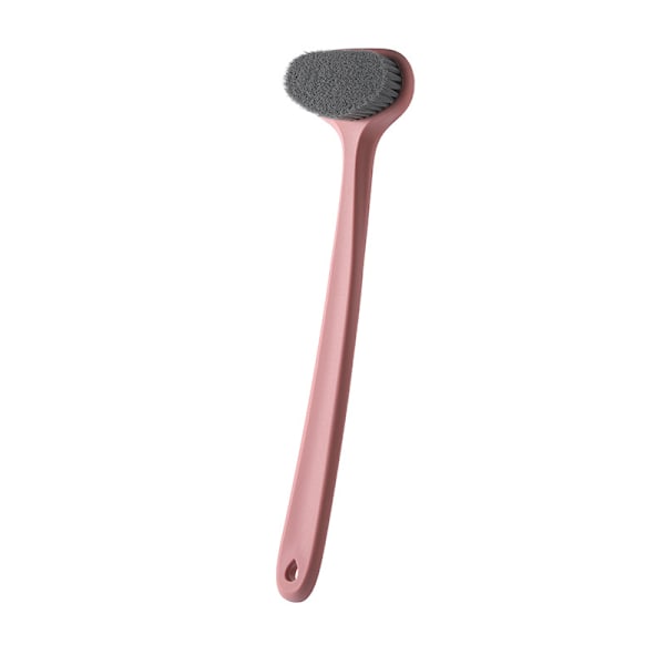 1 stk 14 tommers oppgradert badebørste med komfortable bust og langt håndtak for skånsom eksfoliering Pink