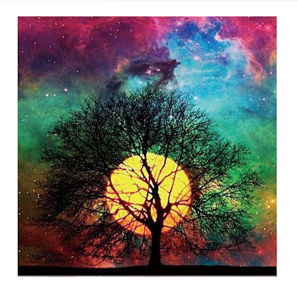 30x40 cm 5D DIY Diamantmaleri, Landskabspersoner