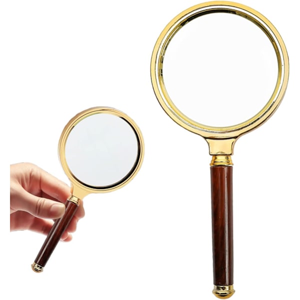 (100mm) 10X Lupp för läsning Hög definition och lätt Lämplig för äldre läsning