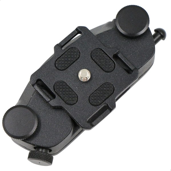 Kamera belteklips Ryggsekk stropp hurtigutløsende aluminiumslegering belteklips med 1/4 feste for kamera og