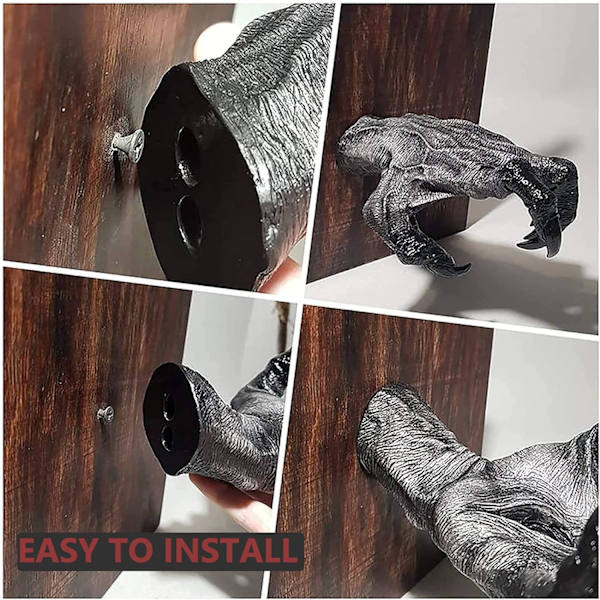 Häxskulptur Väggdekor, Retro Häxväggdekor, Resin Häxhand Dekoration, Halloween Vägghäng