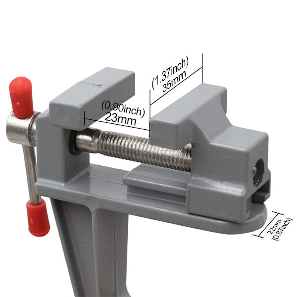 Mini bords skruvstäd, DIY reparationsverktyg, universell mini bords skruvstäd, alum