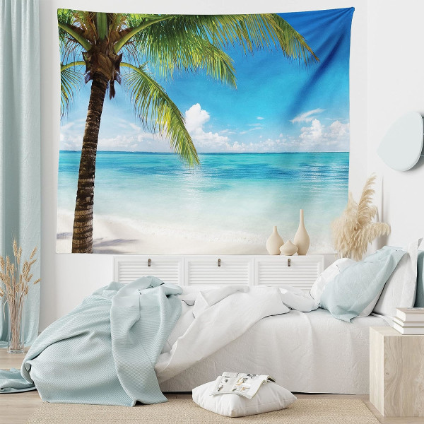 Havstabeläng, exotiskt strandvatten och palmträd av The Shor