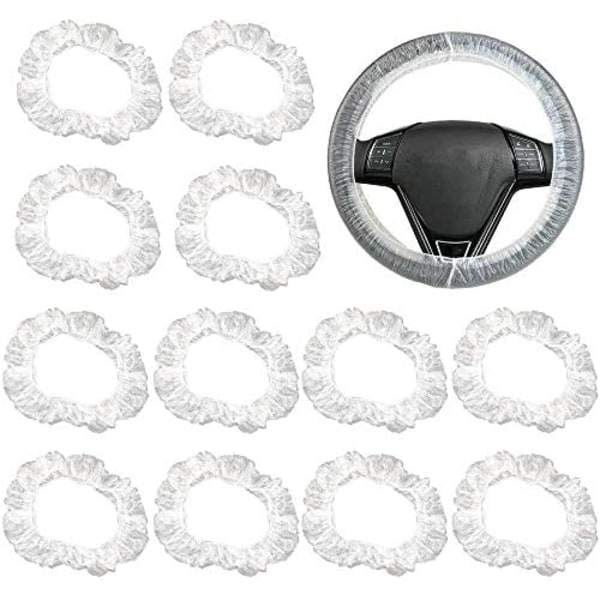 40cm 100st Universal Transparent Ratt Skydd Vattentätt Elastiskt Plast Skydd Rattkåpa