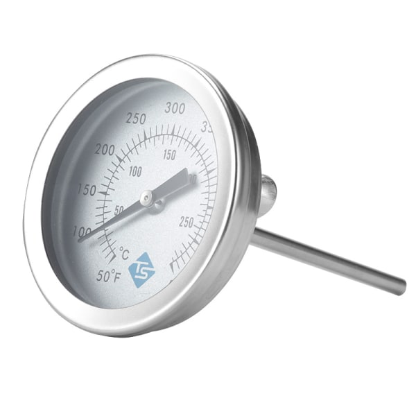 BBQ Termometer Rostfri Ugn Temperaturmätare Dubbel