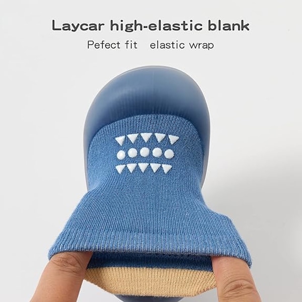 (Storlek M) Babysockor Skor Baby Walking Skor Baby Halkfria Andningsbara Tofflor Mjuk Gummisula Pojkar