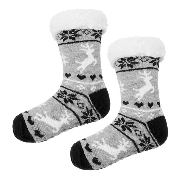 Plush winter socks (black for fawn, light gray for fawn)