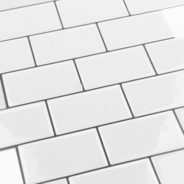 Vedenkestävät 3D-seinätarrat (10 arkki)