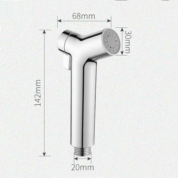 1 stk Håndholdt Bidet Dusjhode, Håndholdt Bidet Dusjhode Toalett Dusj Justerbar Håndholdt Toalett Bidet Dusj for Personlig Hygiene, Rengjøring