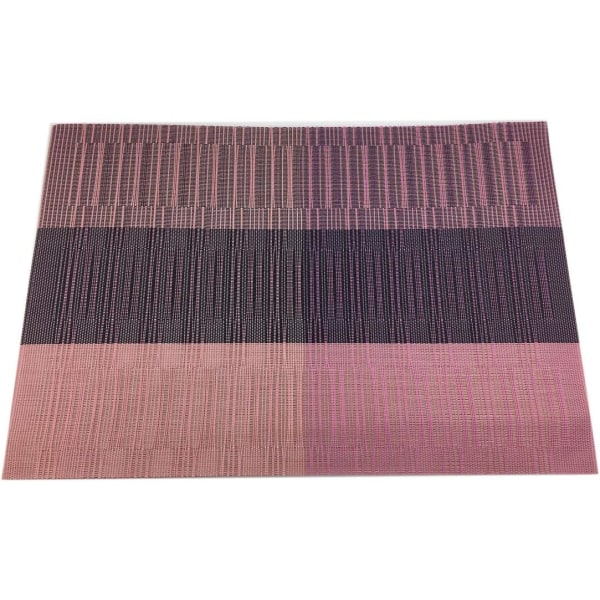 Delicate Woven Vinyl Placemats for Dining Table Heat Resista