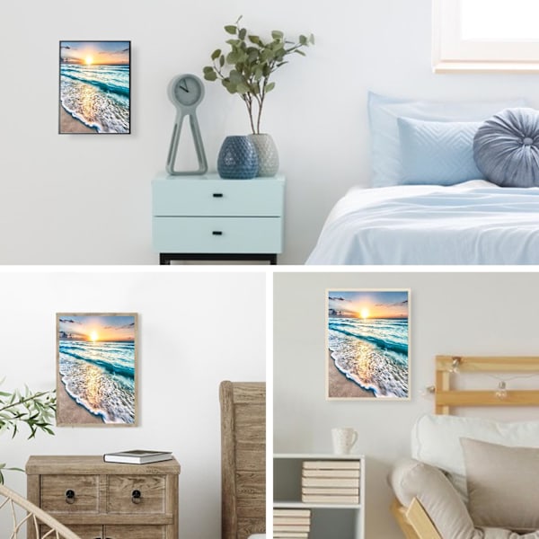 (Strandmotiv) Diamantmålningskit för vuxna, 30x40 cm DIY Måla efter nummer för vuxna nybörjare, DIY Full Drill Diamantprickar Målningar Bildkonst Cra