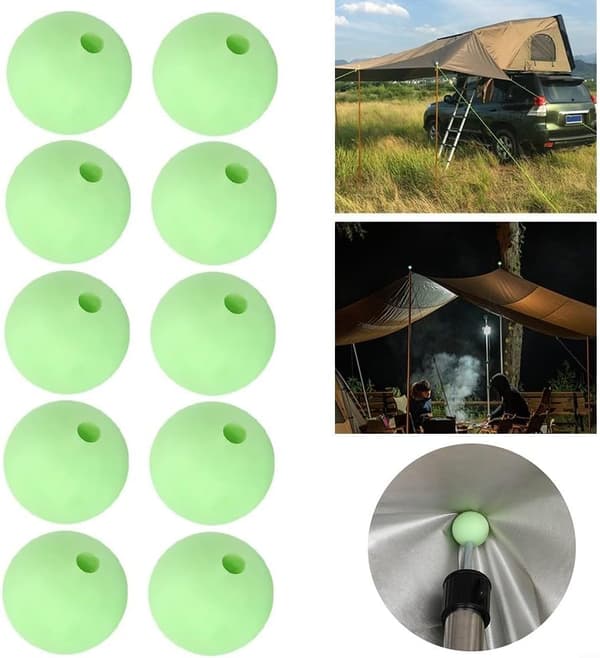 10-pack Silikon Tarp Stångskydd, Viktigt Campingtillbehör