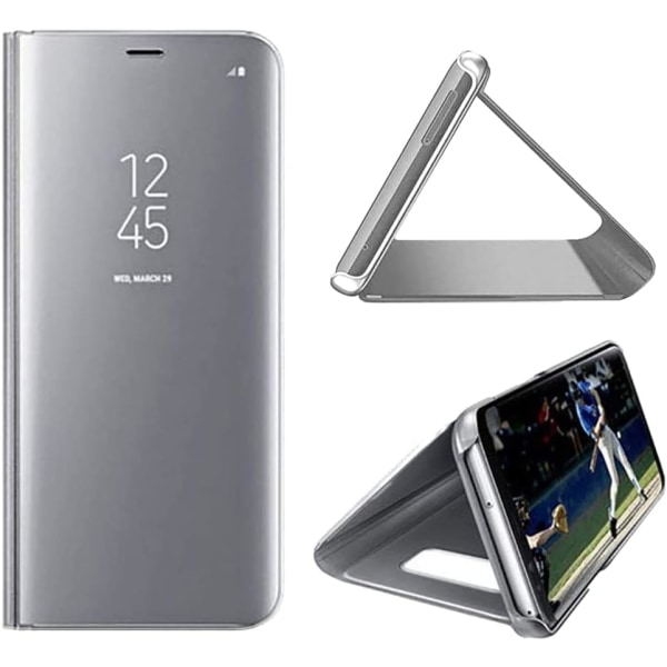 (Mirror hopea QH) Yhteensopiva Huawei P30 Pro phone case Clear View Mirror Flip Co kanssa