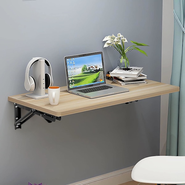 2 stk. Foldbare Konsolbeslag, 400mm Foldbart Beslag, Foldbare Hyldebeslag, Sort Jern, Payloa