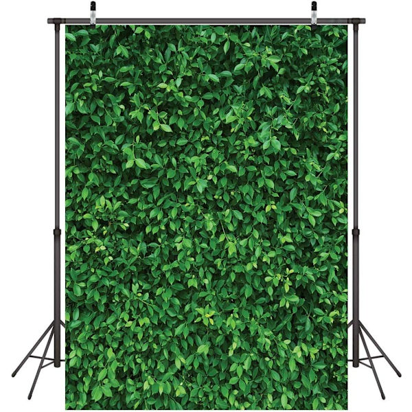 1 kpl 5x7FT Vihreät Lehdet Valokuvaustaustat Luonto Lehti Tausta Syntymäpäivä Tausta Syntymäpäiväjuhliin Saumaton Pho