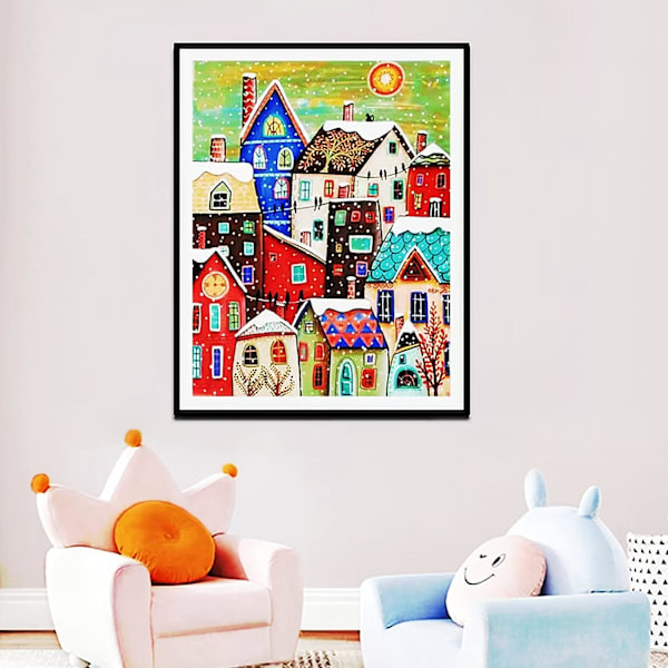 (30x40cm)DIY 5D timanttimaalaussetti aikuisille, Crystal Cro