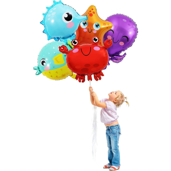 5kpl Ocean Animal Balloons Under the Sea Ilmapallot Ocean Part