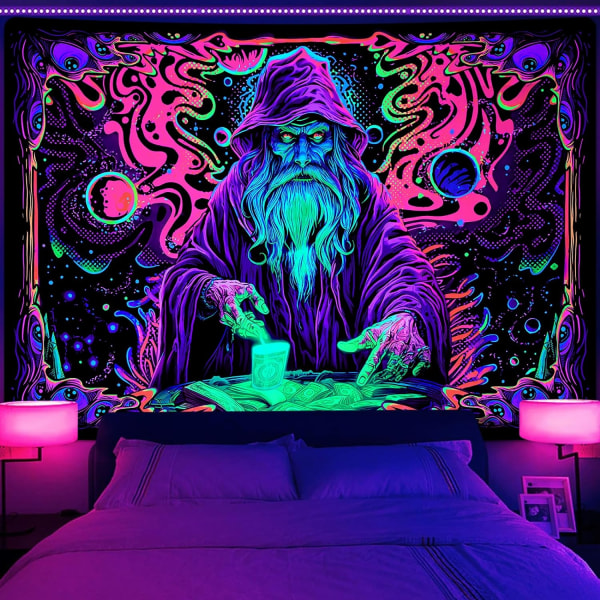 Blacklight Gobelin  Gobelin til soveværelse UV-reaktive gobeliner