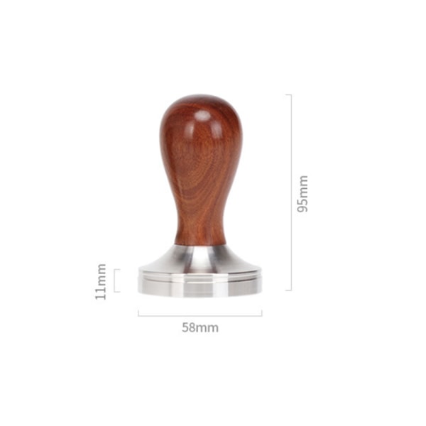 Kaffe kvern press espressokaffe tamper 58mm kaffe tamper med