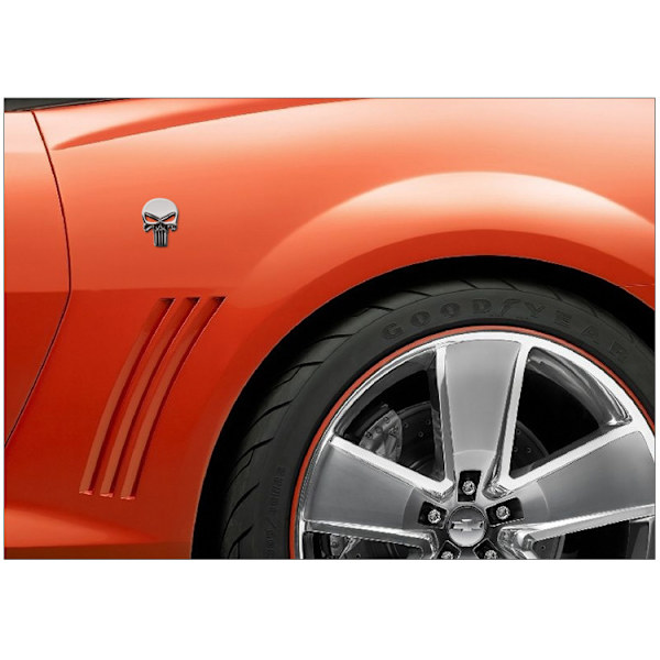 Noir 2 kpl 3D-metallipunisher-autotarra, ajoneuvotarrat