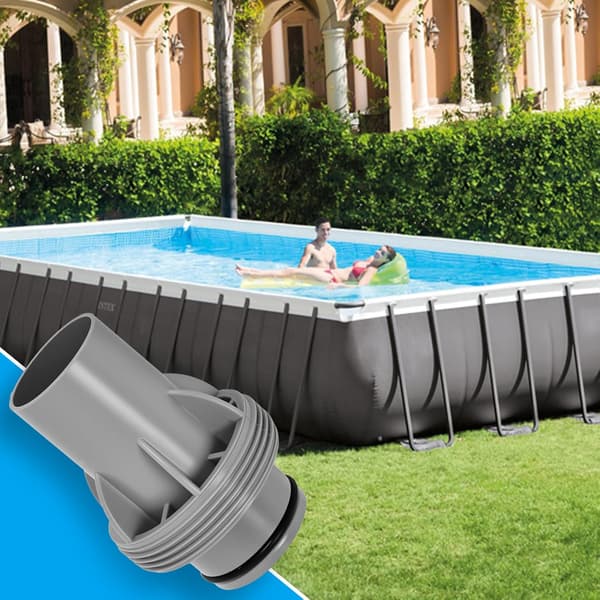 38 mm slangetilslutning til 1,5\" slanger, poolpumpe, sandfilter, slangestuds, slangeadapter E