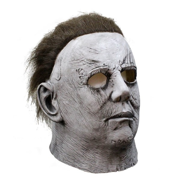 Michael Myers Halloween-maske, skummel latex-skrekkmaske for voksne cosplay, flott for kostymefester,