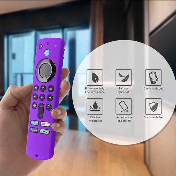 Violte erstatning silikon TV-fjernkontroll deksel vaskbar