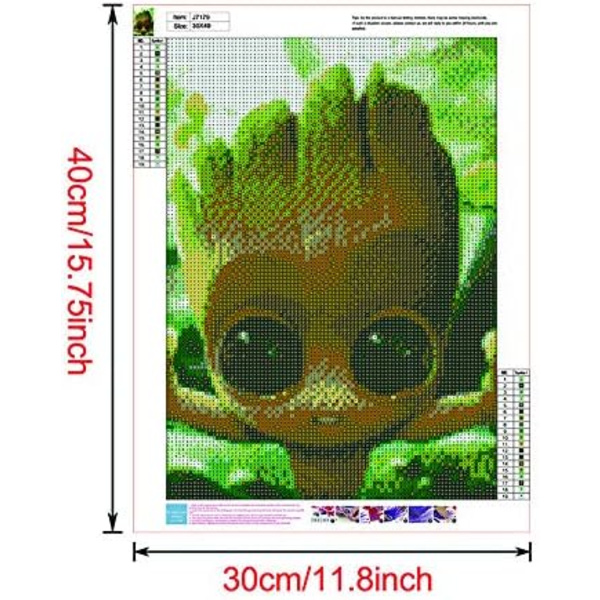 Sininen unelma DIY Marionnette Figure Point De Croix Motif De Brode