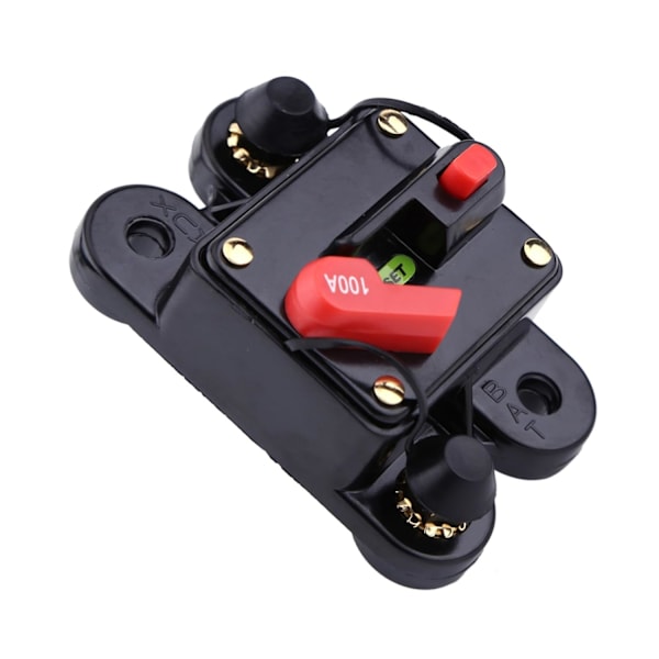 DC12V Strømbryter, Kretsbeskyttelsesbryter for Bil, Båt, Sykkel, Stereo Audio (100A)
