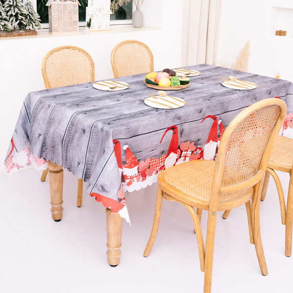 Rektangulært Juledug Polyester 144 * 180cm Jul