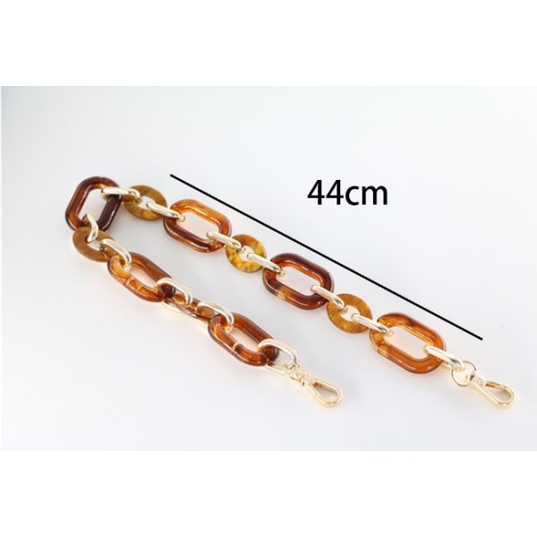 1 Chunky Acrylic Purse Strap Chocolate Bag Chain Handle Replacement Handbag Purse Making Accessory D