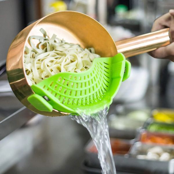 Clip-on si til gryder og pander Silikone Pastasigter C