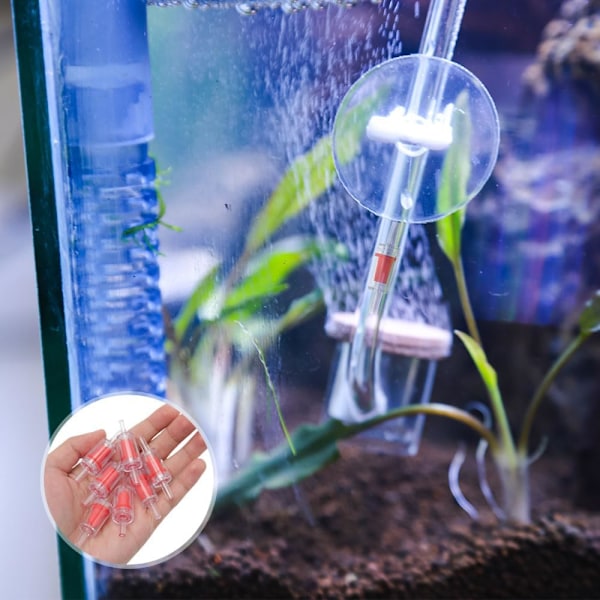30 Stycken Akvarium Backventil Luftpump Backventil Akvarium Tillbehör för Akvarium Luftpump Skydd, 4mm, Plast